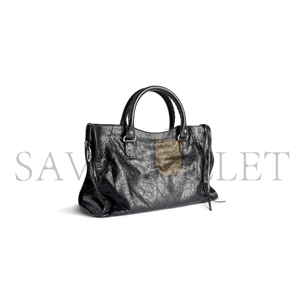 BALENCIAGA LE CITY MEDIUM BAG IN BLACK 7977862AA9S1000 (38*24*13cm)